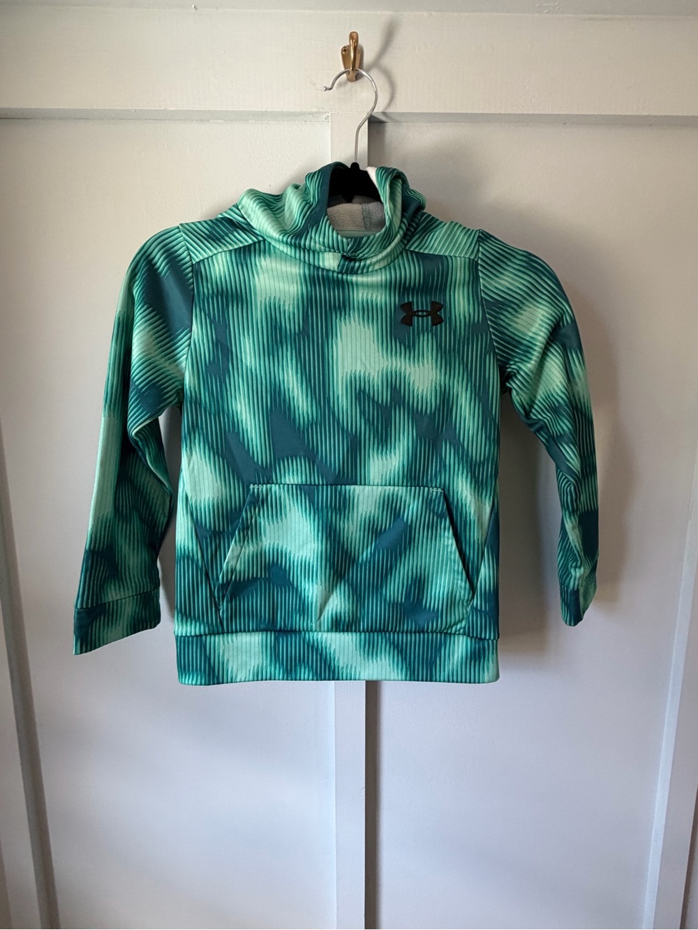 Under Armour Kids' Teal & Aqua Camo Pullover Hoodie
